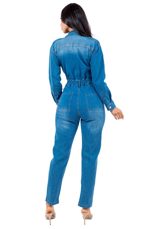 DENIM JUMPSUIT