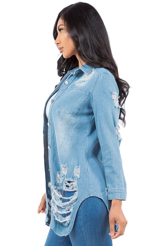 DENIM JACKET DRESS