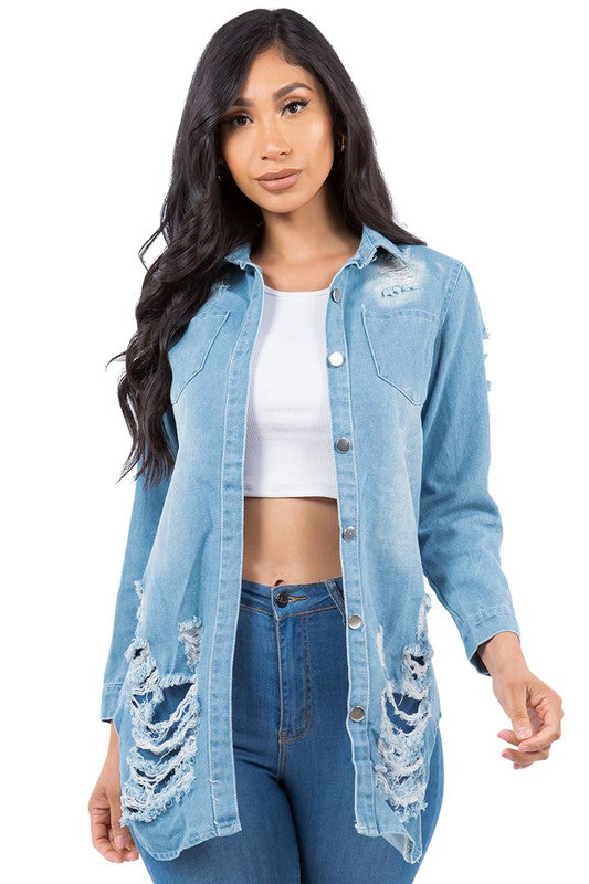 DENIM JACKET DRESS