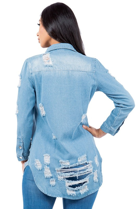 DENIM JACKET DRESS