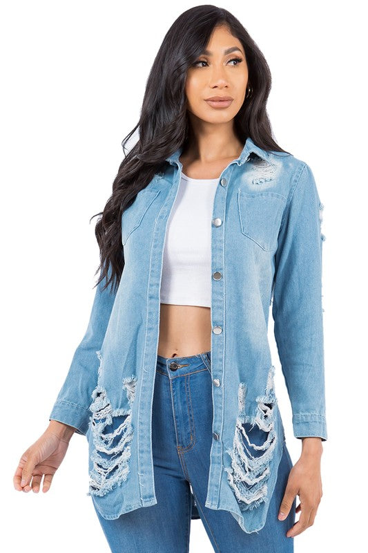 DENIM JACKET DRESS