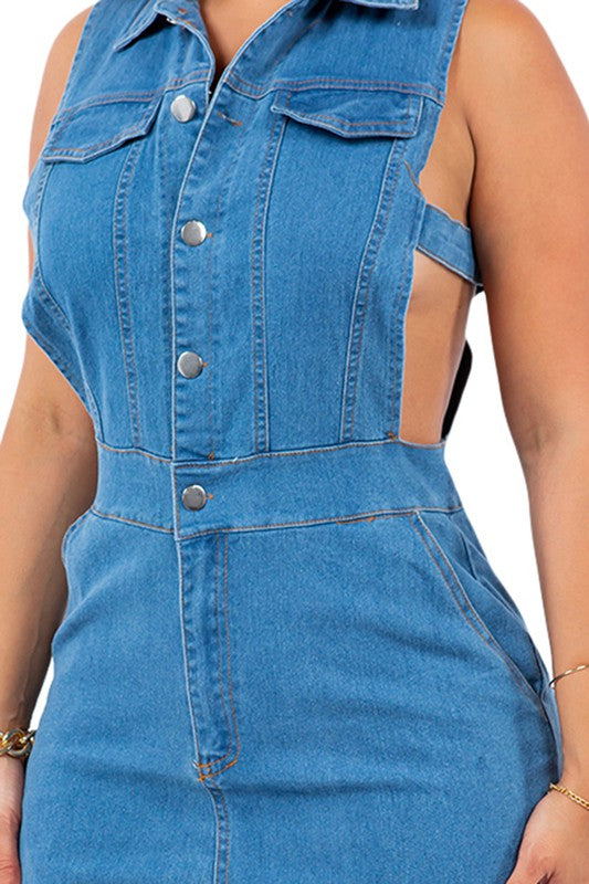 DENIM JUMPSUIT