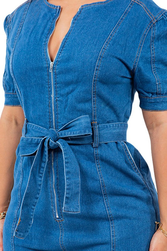 DENIM JUMPSUIT