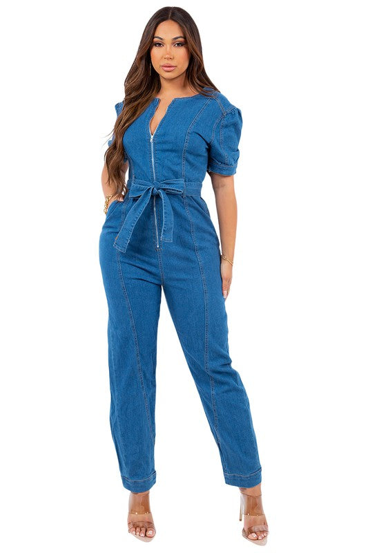 DENIM JUMPSUIT