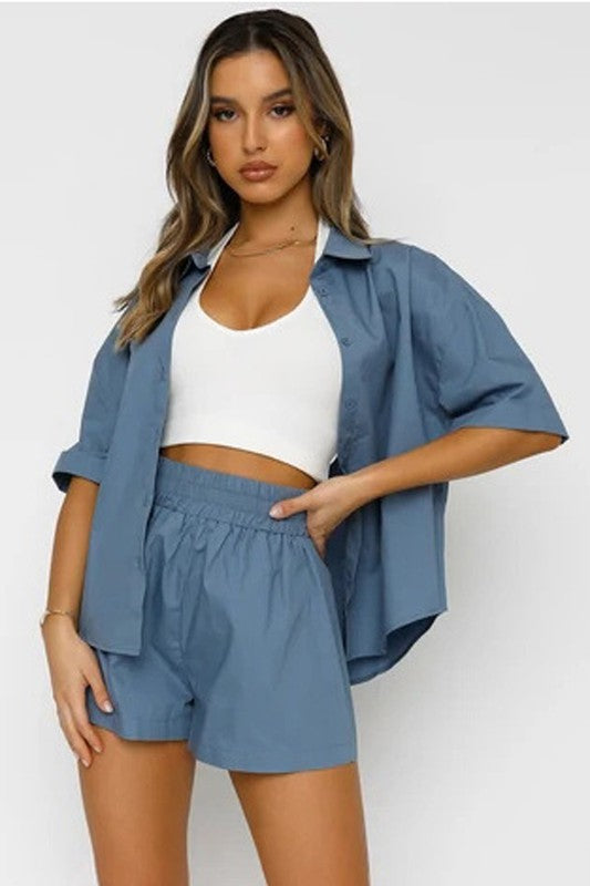 TWO PIECE SET TOP AND SHORT