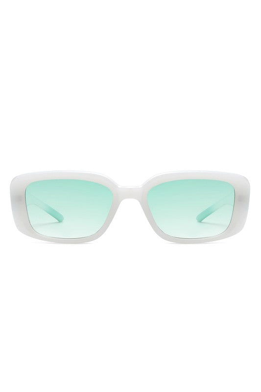 Rectangle Retro Flat Top Square Sunglasses