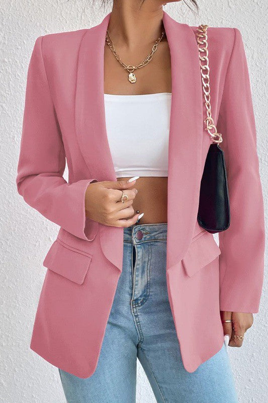 Open front blazer