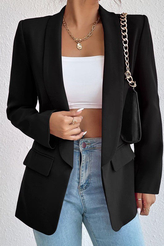 Open front blazer