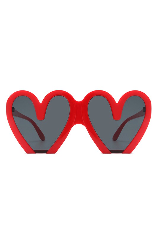 Heart Shaped Oversized Party Fashion Sunglasses