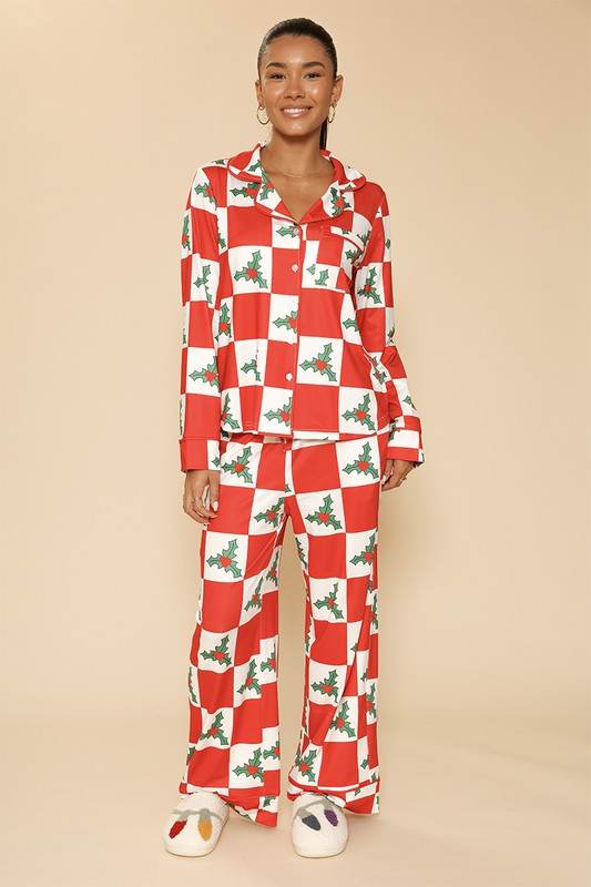 Holiday Christmas pajama set