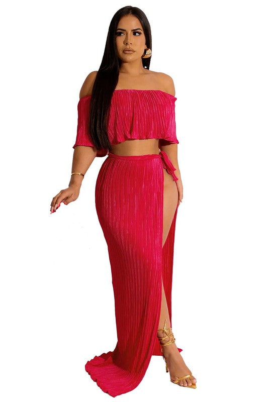 SUMMER TWO PIECE DRESS SET