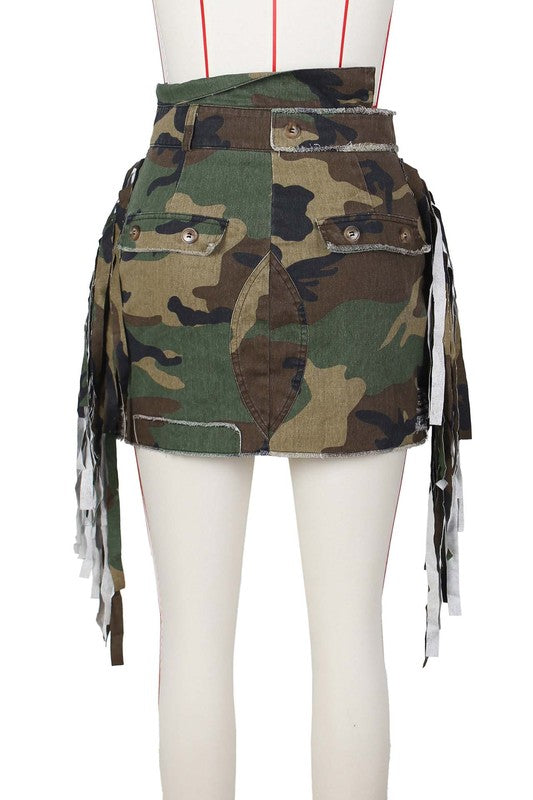 SPORT CAMOFLAGE SKIRT