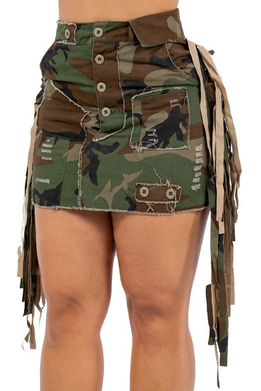 SPORT CAMOFLAGE SKIRT