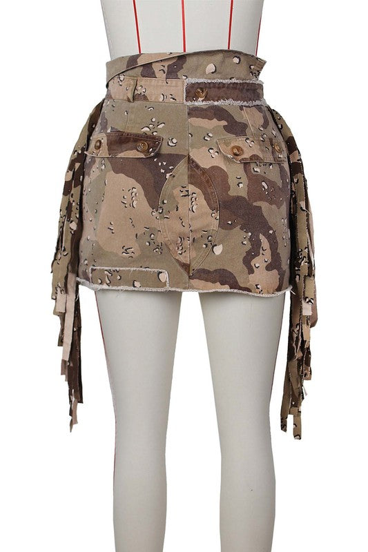 SPORT CAMOFLAGE SKIRT