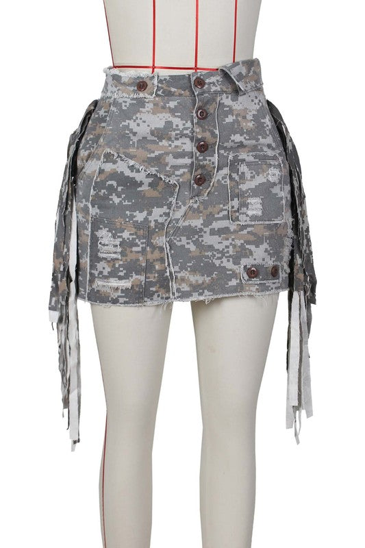 SPORT CAMOFLAGE SKIRT