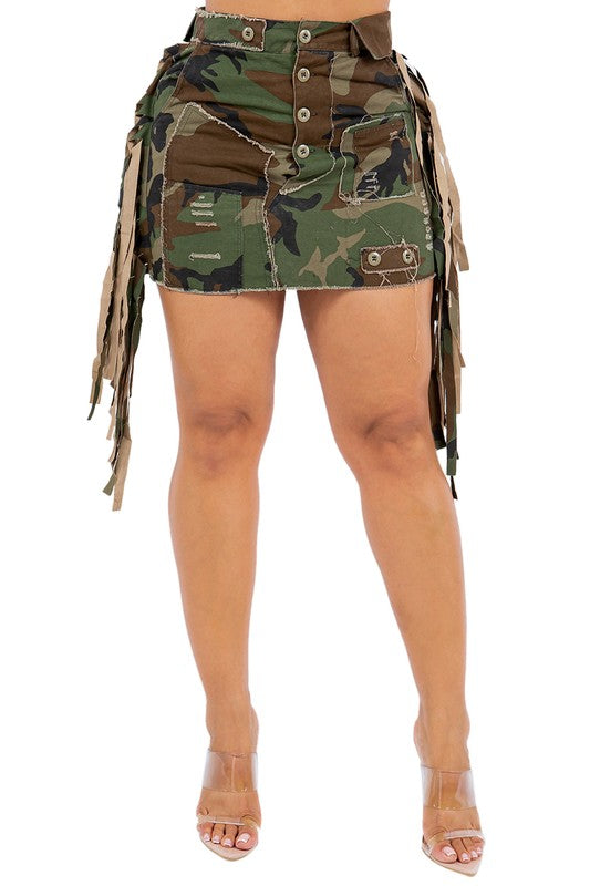 SPORT CAMOFLAGE SKIRT