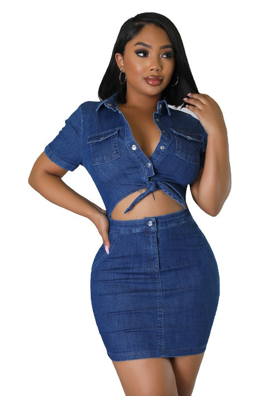 FASHION DENIM DRESS