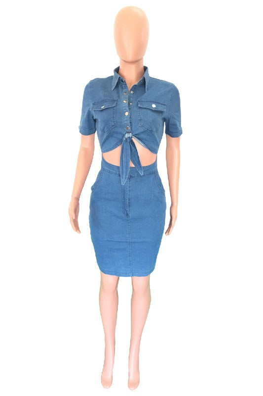 FASHION DENIM DRESS