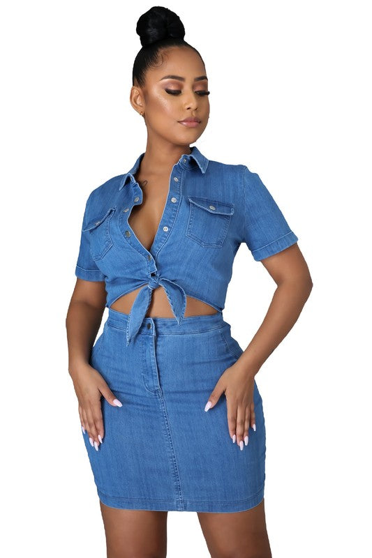 FASHION DENIM DRESS