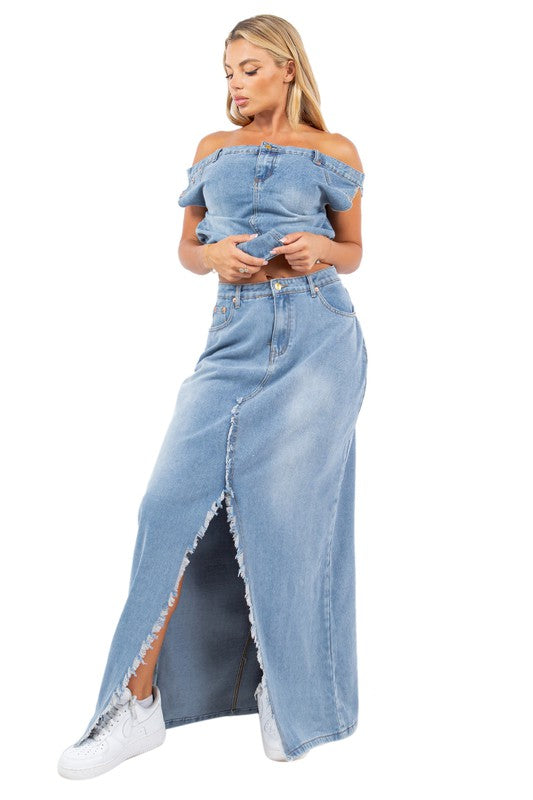 FASHION DENIM 2PCS SET