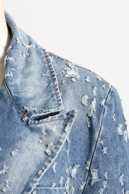 DENIM BLAZER JACKET