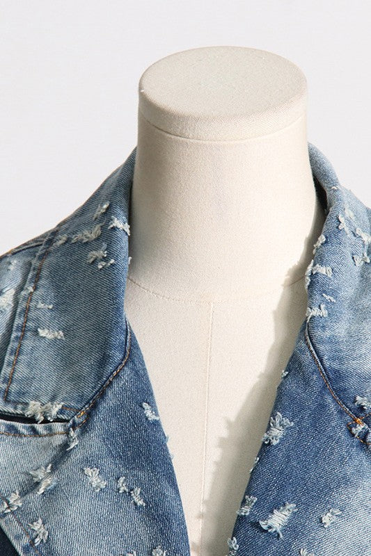 DENIM BLAZER JACKET