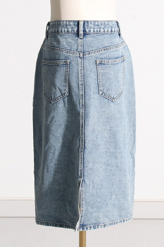 FASHION STYLE DENIM SKIRT