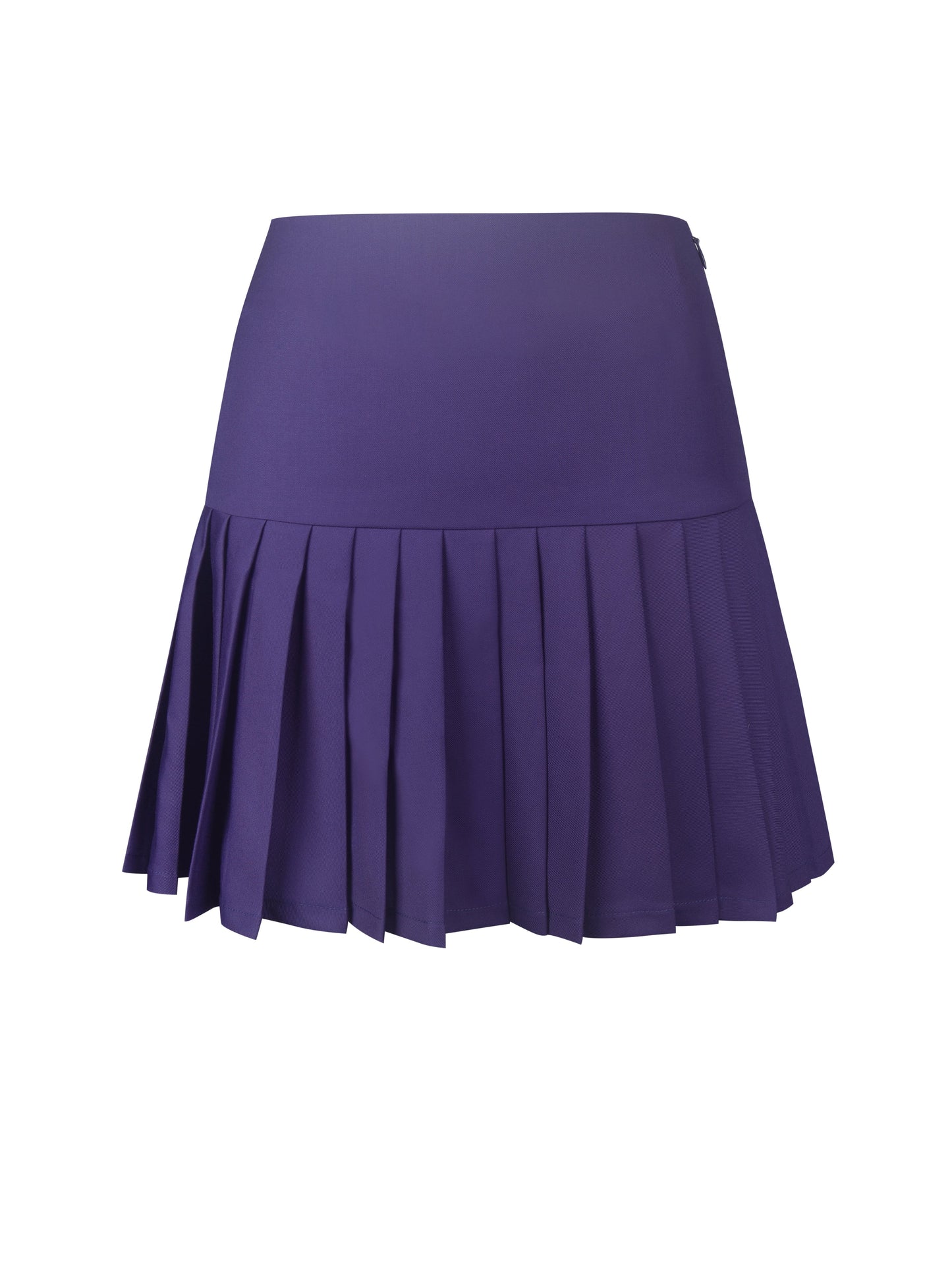 Skylar Indigo Pleated A-Line Mini Skirt