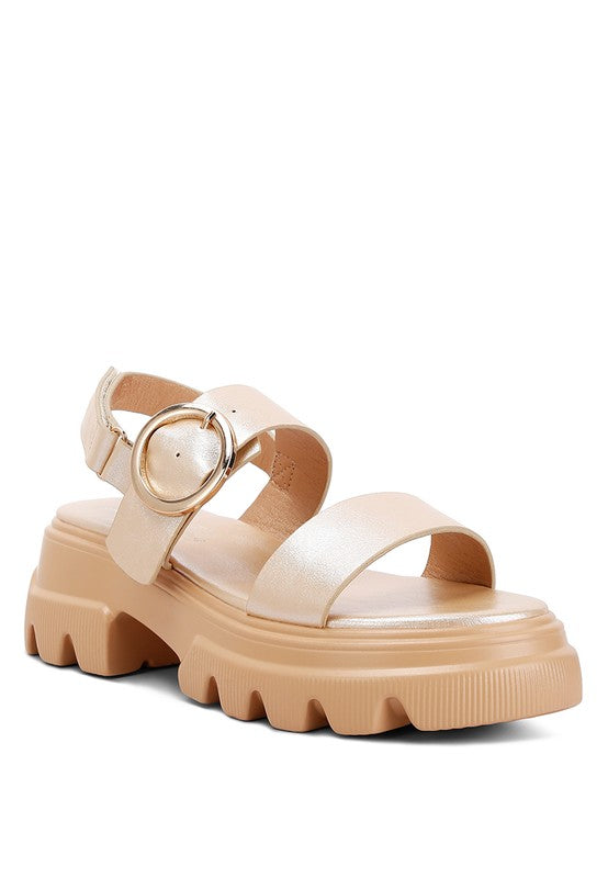 Silas Metallic Chunky Sandals