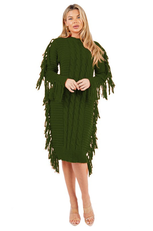 FASHION SWEATER DRESS