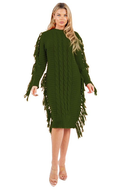 FASHION SWEATER DRESS