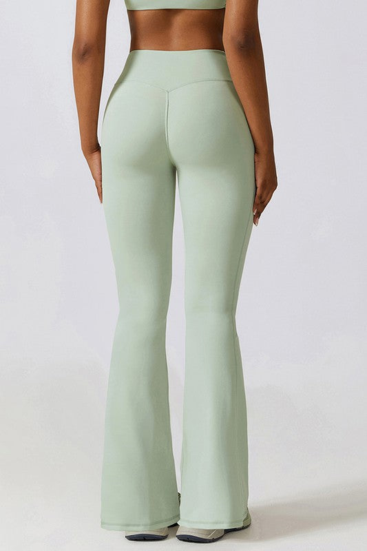 Casual buttock lift yoga flared pants