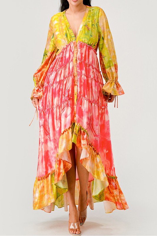 Sunset Breeze Tiered Maxi Dress