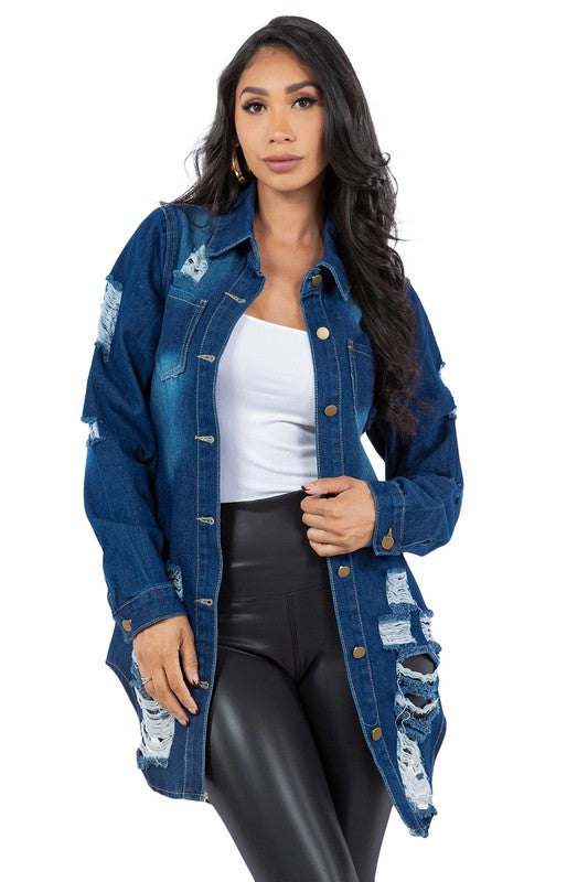 DENIM JACKET DRESS