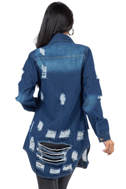 DENIM JACKET DRESS