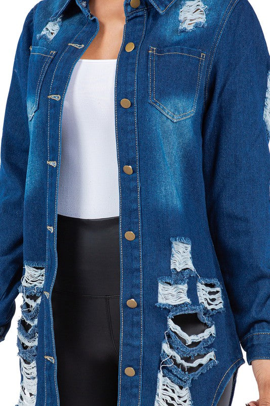 DENIM JACKET DRESS