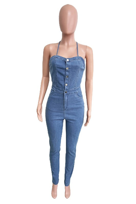 DENIM JUMPSUIT