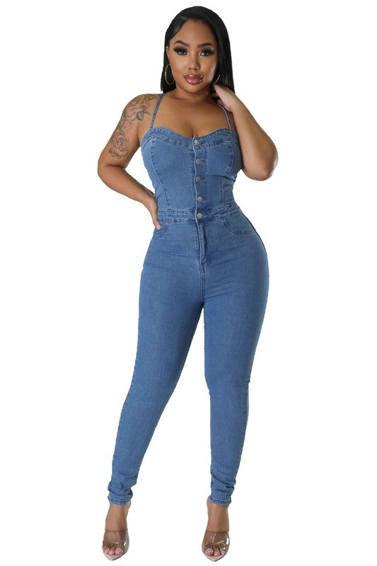 DENIM JUMPSUIT