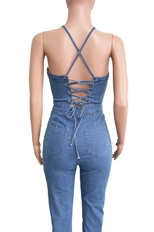 DENIM JUMPSUIT