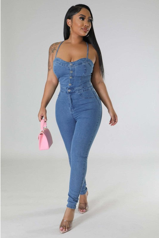 DENIM JUMPSUIT