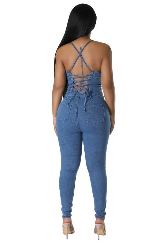 DENIM JUMPSUIT