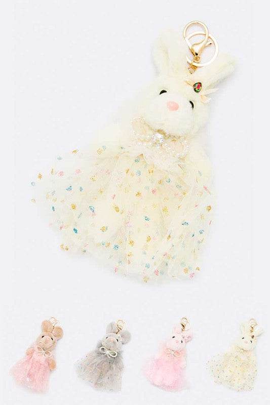 Bunny Keychains Set 4 PCS