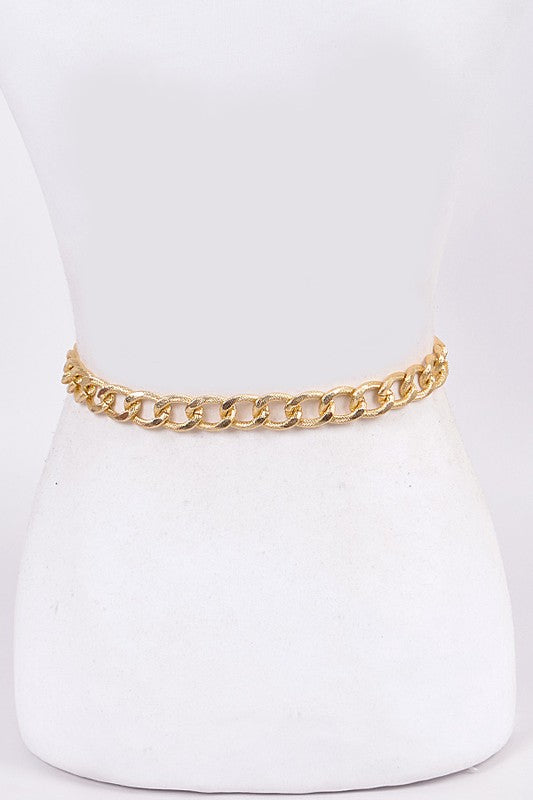 Chunky Chain Accent Iconic Belt