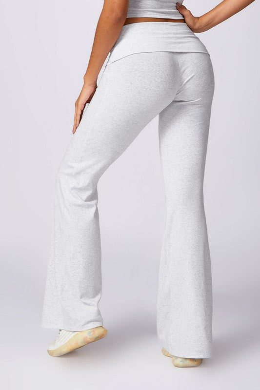 High-waisted hip-lifting flared casual sport pants