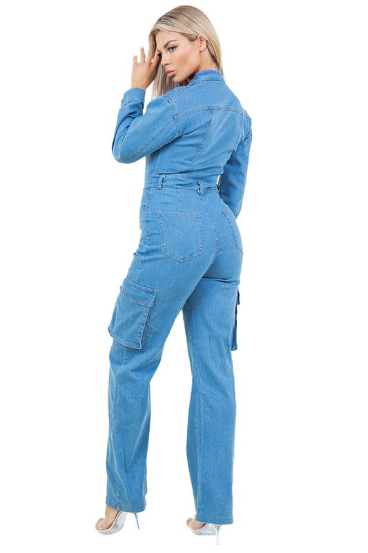 WOMEN DENIM JUMPSUIT