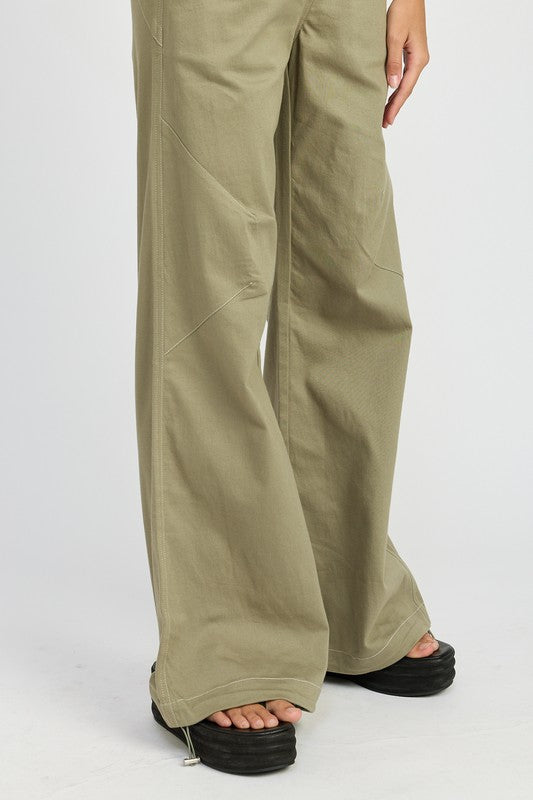 HIGH WAISTED WIDE LEG PANTS