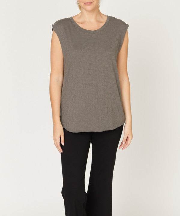 COTTON SLUB MUSCLE VINTAGE NEW TANK
