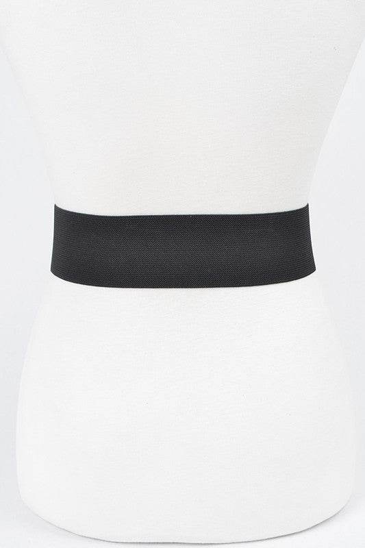AB Rhinestone Flower Iconic Elastic Belt
