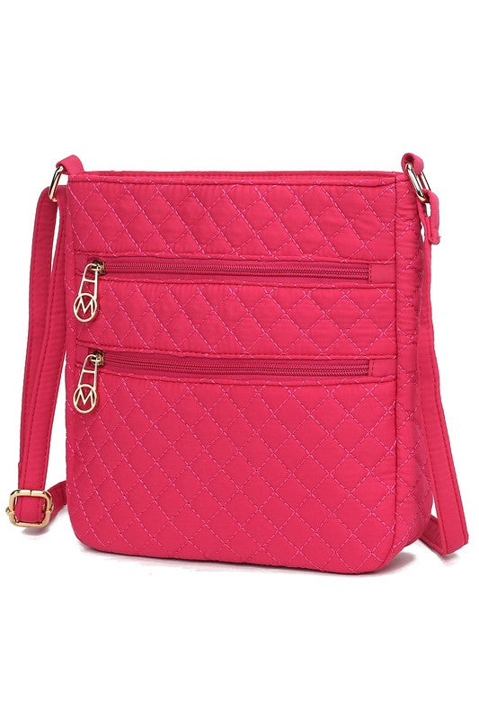 MKF Collection Lainey Quilted Cotton Crossbody Bag