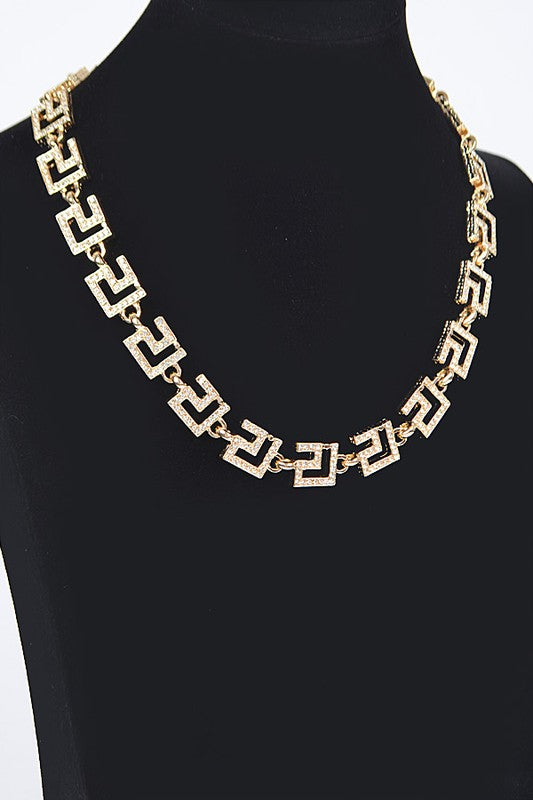 Rhinestone Pave Iconic Collar Necklace